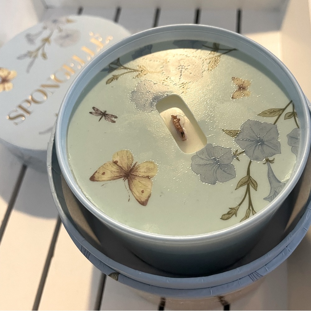 Spongelle Botanical Collection scented candle-Tobacco Flower, BEAND NEW NIB NWT